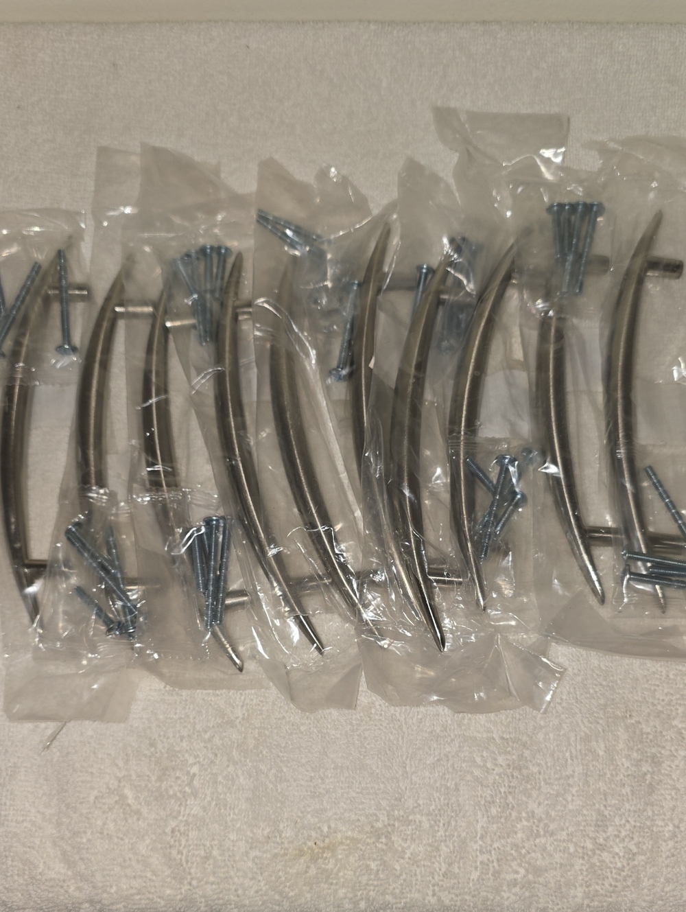 NIP Set of 10 - 7 3/8 Inch Satin Nickel Drawer Pulls by Hardware Resources